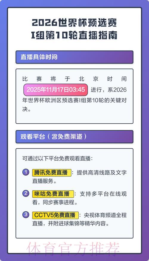 2026年世界杯直播频道全攻略：哪些电视台和平台可以收看？